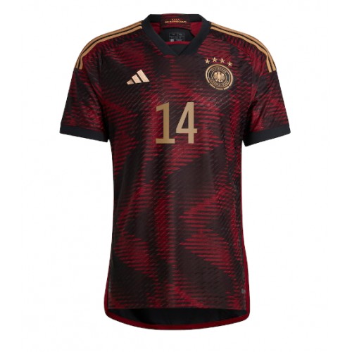 Niemcy Jamal Musiala #14 Koszulka Wyjazdowych MŚ 2022 Krótki Rękaw